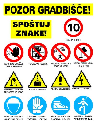 Warning boards and labels